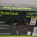 Earthwise LSW70021 21-Inch Width Leaf & Grass Push Lawn Sweeper, Black