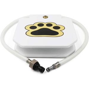 Piepea Brass Valve Outdoor Dog/Pet Water Fountain, Step On Dog/Pet Water Dispenser System for Fresh Water, Upgraded Version providing Constant Stream,41" Hose