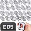 Jutom 156 Pieces Chenille Letter Patches Iron on Bulk Large 3.2 h x 2.4 w College Letters Patches Clothing Embroidered Trimmed Preppy Alphabet for Letterman Jackets Jeans (Black White Combination)