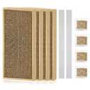 HappyFreeSX Splicing Cat Scratch Pad: Cat Scratchers for Indoor Cats and Kitten, 2 Pack Cat Scratching Pad, Cat Scratcher Cardboard, Cat Scratching Pad, Premium Scratch from Cats, Double-Sided Design