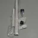 BeBecome Sliding Door Security Bar17-50 inch Adjustable Patio Door Security bar with Rubber Tips Apartment Bedroom Bottom of Door Heavy Duty Interior White