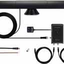 Antop at-500SBS Amplified HDTVFm Antenna, Noise-Free 4G LTE Filter & Smart Boost System for Dual Connectivity, Support TV and A Second Device(Tv, FM or OTA-Ready Streaming Device or Projector)