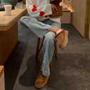 Forfoot Slippers for Women, House Slippers Snow Boots for Women Platform Boots Slipper Ankle Boots (8)