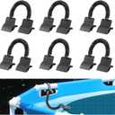 6pcs Swimming Pool Cover Clips for Above Ground Pools, Solar Cover Attachment Clips Wind Guard Pool Solar Cover Clips Black Pool Cover Clamps Kit