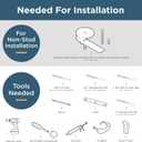 Franklin Brass Voisin (1-Pack) 36' ADA Grab Bar Bright Stainless Steel Bathtub Handle Safety Grip 1-1/4' Diameter Wall Mount Shower Handicap VOI5936-BS