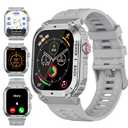 Military Smart Watch with GPS and Map(Answer/Make Call), Smartwatches with Health Monitor, Compass/Altitude/Air Pressure,100+ Sport Modes, Fitness Tracker for Android/iPhone (with GPS+Map, Gray)
