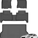 Floor Mats & Cargo Liner for 2021-2015 Lexus NX (NX200t NX300 NX300h) All Weather Automotive TPE Liners Set Anti-Slip Waterproof Floor Liners Accessories (Car Mats+Trunk Mat) Black