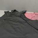 Athletic Yoga Tops for Women Racerback Running Tank Top Gym Exercise Shirts 3 Pack 1 pink 2 gray Size 4XL