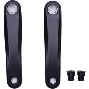 PROWHEEL Ebike ISIS Crank Arm,127MM/140MM/152MM/160MM/170MM/175MM Electric Bicycle Crank Arm for ISIS Mid Drive Motor,Bosch GEN4,Yamaha PW-X3/PW-X2,BANGFANG M620,Brose Standard/MAG,Panasonic GX0 (Black)