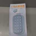 2-in-1 Ice Cube Bottle with Straw, Cool Summer Ice Maker Cup, Ice Cube Tray with Lid and Bin, Zero-Touch Press Design, Leakproof Ice Cube Mold for Freezer, Gym, Home & Travel (Green, 800ML)