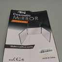 HIEEY 3 Way Mirror for Hair Cutting,360 Trifold Mirror with Height Adjustable Telescoping Hooks,and 5X Magnification,for Makeup, Hair Styling