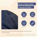 Outdoor Chaise Lounge Cushions, Waterproof Non-Slip Thickened Lounge Chair Cushion with Ties, Replacement Patio Pool Recliner Cushions for Outdoor Furniture, 74.4x21.7x4.5 Inches (Blue)