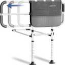 Bed Rails for Elderly Adults Safety, Adjustable Bed Assist Rail for Seniors with Motion Light & Storage Pouch, Widened Adult Bed Rails Fits Twin, Full, Queen, King Beds (Largea)