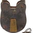 Deco 79 Brass Metal Lock And Key, 4" x 1" x 7", Bronze