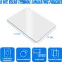 HERKKA 200 Pack Laminating Pouches, Hold 11 x 17 Inch Sheet, 5 Mil Clear Thermal Laminating Paper 11.5 x 17.5 Inch, Round Corner