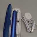 Aquasonic Vibe Series Ultra-Whitening Toothbrush  ADA Accepted Electric Toothbrush - 8 Brush Heads & Travel Case  40,000 VPM Motor & Wireless Charging - 4 Modes w Smart Timer  Sapphire Blue