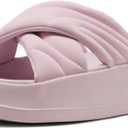 PUMA Women's Leadcat Platform Slide Sandals, Peaceful Blue-White, 8 (7)