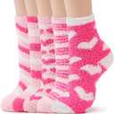 Zando Women's Fuzzy Socks for Women Slipper Socks-Cozy Fluffy Non-Slip Warm,for Halloween, Home, Hospital, Yoga, One Size