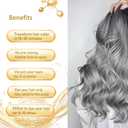 Silver Gray Hair Dye Shampoo, Instant Hair Color Shampoo, Colors in Minutes, Long Lasting Silver Hair Dye, Champu Para Canas