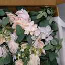 Ling's moment Wedding Arch Flowers - 6.5FT Floral Garland for Ceremony Arbor Backdrop Decoration - Artificial Rose Floral Swag for Sweetheart Table Birthday Party, Baby Shower, Blush Pink