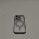 TOCOL Magnetic for iPhone 15 Pro Case, Upgraded Full Camera Protection, Compatible with Magsafe, Drop Protection, Translucent Matte Back Bumper Phone Cover 6.1-Inch (Gray)