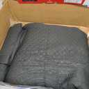 Qucover Oversized King Bedspread 132x 120, Alaska King Bedspread, 3 Piece Soft Microfiber Lightweight Extra Wide Oversized King Quilts Set, Vintage Persian Pattern, with Pillow Shams, Black