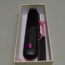 Go Brush Pro - Cordless Hair Straightener, USB Charging, Fast Heating, with LCD Display, Brush Portable Comb for Travel for All Hair Types