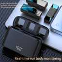 Lavalier Microphone for iPhone 8-14 Pro Max, Wireless Noise Cancellation Dual 2.4Ghz Mic Audio Noise Canceling, 175ft Transmission, Plug-Play Mini Lapel Mic