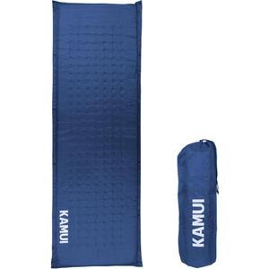 KAMUI Self Inflating Sleeping Pad - 2 Inch Thick Camping Pad Connectable with Multiple Camping Mats Designed for Tent, Couple, and Family Camping (Medium, Blue)