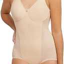 Bali Women's Firm-Control Shapewear, All-In-One Body Shaper with Built-In Underwire Minimizer Bra 36 C