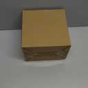 Clear Plant Nursery Pots Acrylic Orchid Pots with Drainage Holes and Tray Transparent Planter for Indoor Plants, Succulents, Herb, Flowers and Cactus Decorative(6 Inches, Square)