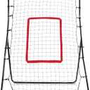 SKLZ PitchBack Baseball and Softball Pitching Net and Rebounder, Black/Red, 2' 9" x 4' 8"