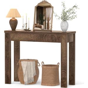 Armocity Small Console Table for Entryway, 32" Farmhouse Narrow Sofa Table
Couch Table Behind Sofa, Entry Way Table for Entrance, Hallway, Living Room, Foyer, Cracked Oak