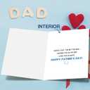 4 x Asmallgf Funny Father's Day Card for Dad Him, Humor Bonus Dad Card, Hilarious Fathers Day Gift from Kids Daughter Son