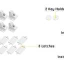 Vmaisi Adhesive Magnetic Cabinet Locks for Babies (8 Locks and 2 Keys)