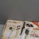 Shark Glam Ceramic & Powerful Air Styling & Drying System, with Silki Straightener & Shark Glossi Air Glosser, for Drying, Curling, Straightening & Glossing, Gold, HD6051S (Straight & Wavy Hair)