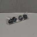 4pcs 1.5 Inch Swivel Caster Wheels, M8 Grip Neck Stem Caster Wheels, Heavy Duty Casters, Black Nylon Wheel Replacement for Furniture, Table, Cabinet, Shelf