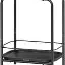 VASAGLE 2-Tier Outdoor Table, Small Side End Table with Tray Storage, Bedside Nightstand for Living Room, Bedroom, Modern Style, Ink Black ULET243B01