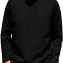 ZVX Men's Striped Long Sleeved T-Shirt, Casual Round Neck Long Sleeved Top, Regular-Fit Daily Striped T-Shirt Basic Style Size XL