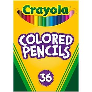 Crayola Colored Pencils (36ct), Kids Pencil Set, Back to School Essentials, Must Have Classroom Supplies for Kids, Pre-Sharpened Coloring Book Pencils, 3+