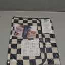 Tiny Twinkle Mess Proof Baby Bib for Boys | Waterproof Toddler Bib for Eating | Baby Apron for Feeding, Machine Washable | Perfect Shower Gift, Black Checkers, Size: Small 6-24 Months