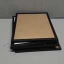 upsimples 11x14 Picture Frame Set of 5, Display Pictures 8x10 with Mat or 11x14 Without Mat, Wall Gallery Photo Frames, Black