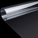 Beeveer 48 x 96 Inch Extra Large PVC Sheets Roll, Transparent Clear Flexible Plastic Sheet for Craft, Picture Frames, Sign Blank, DIY Display Project, Protective Barriers