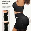 FeelinGirl Body Shaper for Women Butt Lifting Shapewear Tummy Control Panties with Hook Zipper Closure (Black, L)