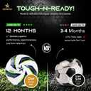 Western Star Soccer Ball Helix- Size 3 4 5 - Official Match Grade Soccer Balls - Attractive and Durable Design (Gaea)