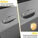 Door Handle Cover Trim Bowl Fit for 2011-2025 Dodge Charger Accessories, Matte Black Car Door Bowl Scratch Protector Cover Guard for Dodge Charger Exterior Accessories 4PCS