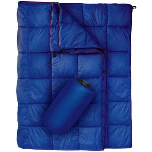 Outdoor Puffy Camping Blanket, Lightweight Down Alternative Puffy Printed Camping Large Ultra Warm Hammock Top Quilt Waterproof Blanket for Traveling Picnic Beach Party Cold Weather (Navy)