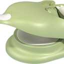 2 in 1 Dumpling Maker, Baking Pastry Pressing Dumpling Skin Wrapper Mould, Manual Dough Press Maker, for Empanada, Ravioli, Pierogi, Hand Pie Pot Stickers, Jamaican Beef Patties(Green)