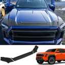Hood Protector Compatible with 2024 2025 Toyota Tacoma 2025 Toyota 4Runner 3PCS ABS Segmented Hood Shield Hood Deflector Hood Guard for Tacoma Accessories