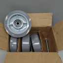 6x2"Heavy Duty Caster Wheels -Industrial Caster Wheels,Rubber Wheels- Set of 4 with up to 2800 LB Capacity